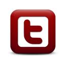 Twitter logo burgundy & white