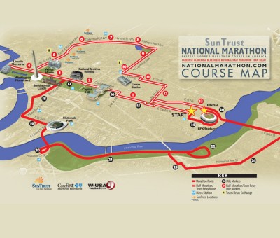 2011 Course Map SunTrust National Marathon