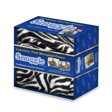 Zebra Snuggie blanket
