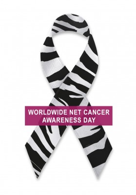 Worldwide NET Cancer Awareness Day ribbon