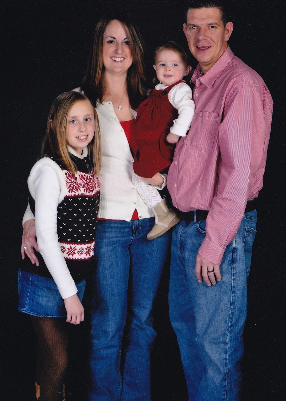 Toby and Stephanie Plank with their daughters Katelyn and Mackenzie