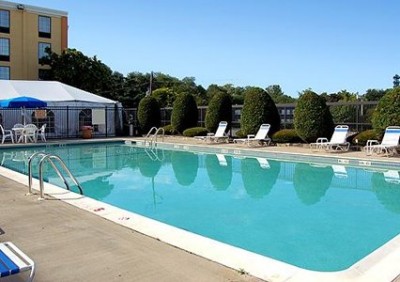 Comfort Inn Hotel pool, Randolph, MA