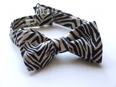 Zebra bow tie