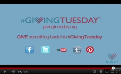 Giving Tuesday on YouTube