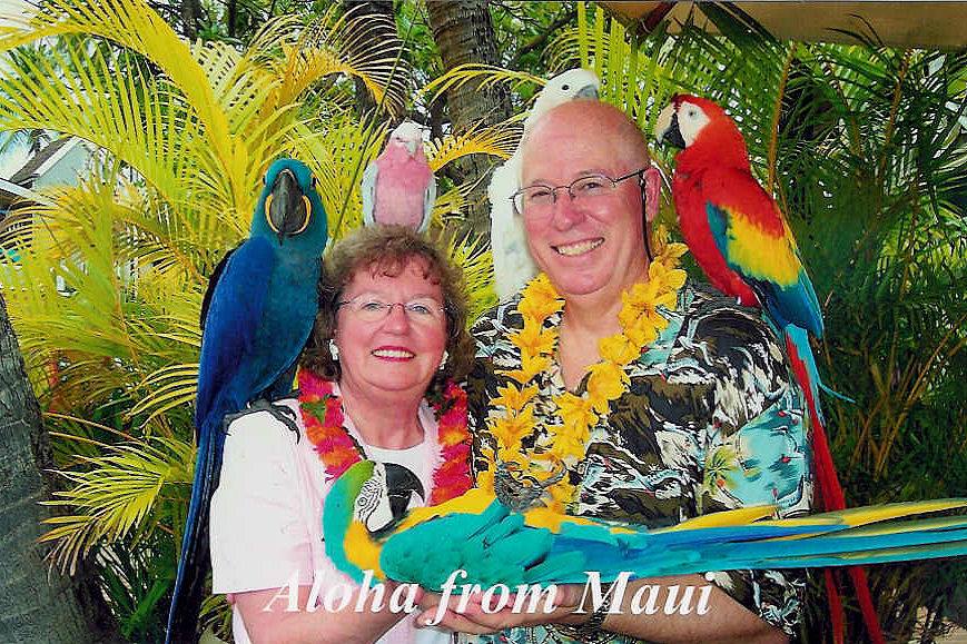 Susan and Howard Anderson in Maui