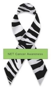 NET Cancer Awareness Ribbon, green