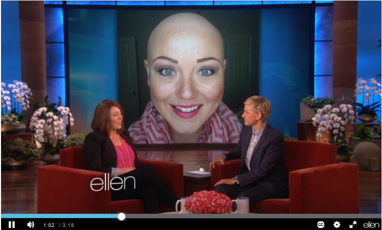 NET Survivor Stephanie Madsen Chosen as Cover Girl Bombshell Winner Appears on the Ellen TV Show