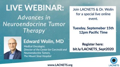 LACNETS 2020 Conference Flyer, September 15, Edward Wolin, MD