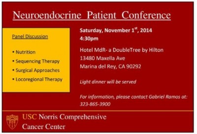 Neuroendocrine Patient Conference, CA, Nov 2014