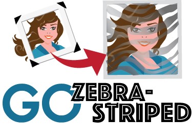 Go Zebra Striped Graphic