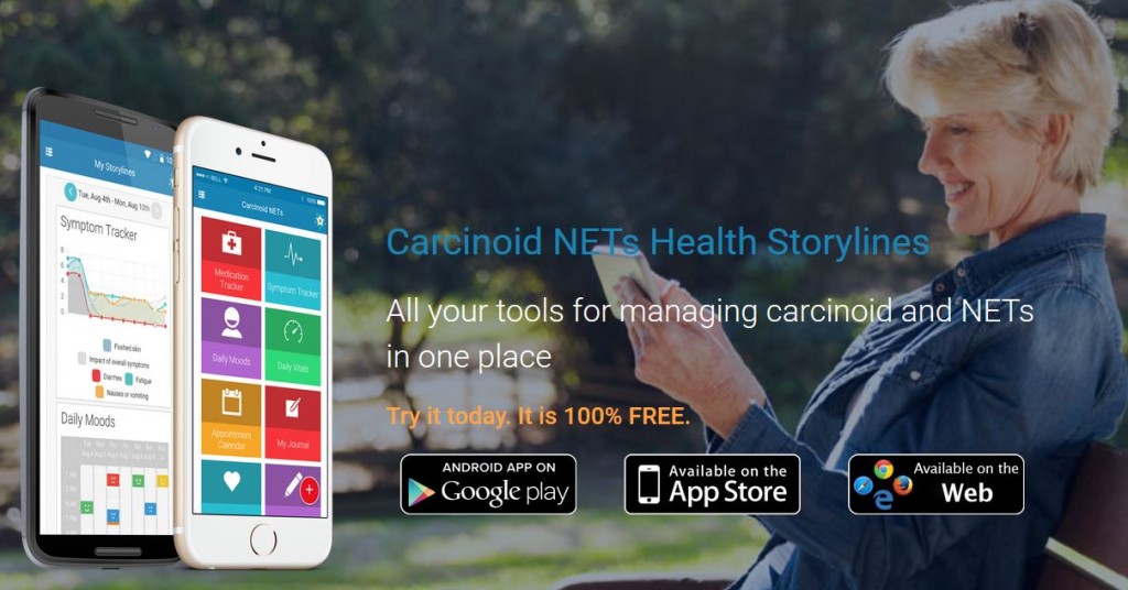 Carcinoid NETs app, Health Storylines