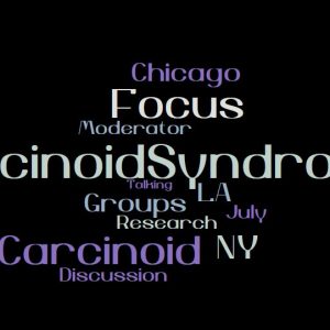Carcinoid Syndrome Focus Groups wordcloud