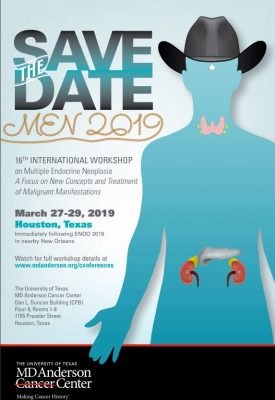 MEN Conference at MD Anderson, March 27-29, 2019, Save the Date