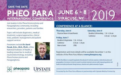 Pheo Para International Conference, June 6-8, 2019