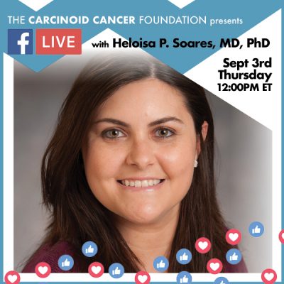 CCF Facebook LIVE Announcement Lunch with Experts Heloisa P. Soares, MD, PhD Sept 3
