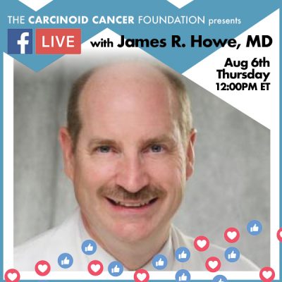 CCF Facebook LIVE Announcement Lunch with Experts James R. Howe, MD Aug 6
