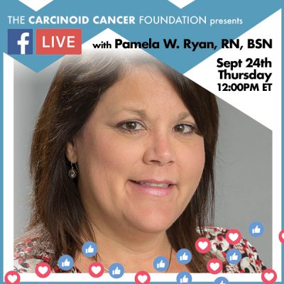CCF Facebook LIVE Announcement Lunch with Experts Pamela W. Ryan, RN, BSN Sept 24 Flipped